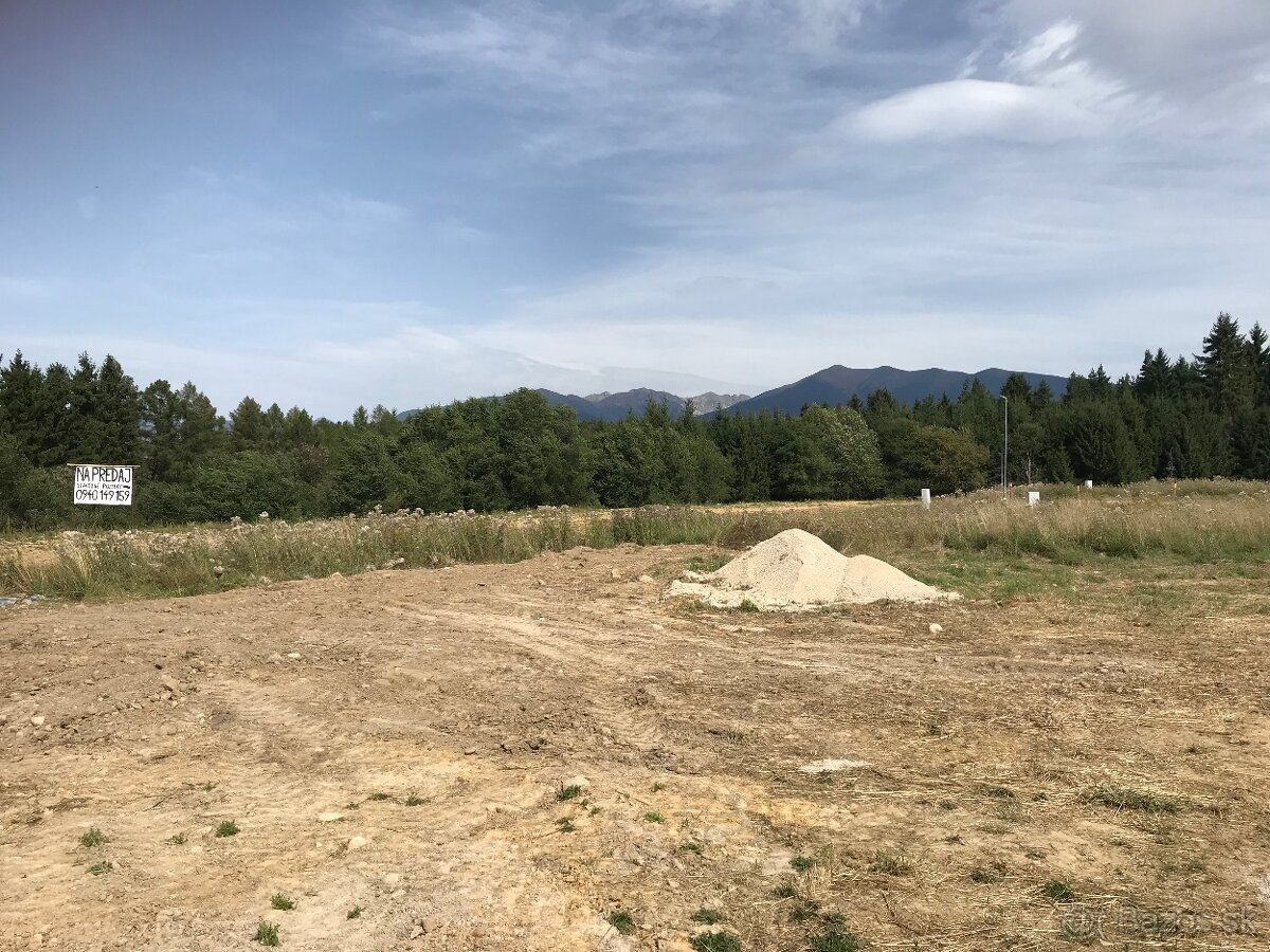 3 velke stavebne pozemky s vyhladom na Tatry 1000+m2