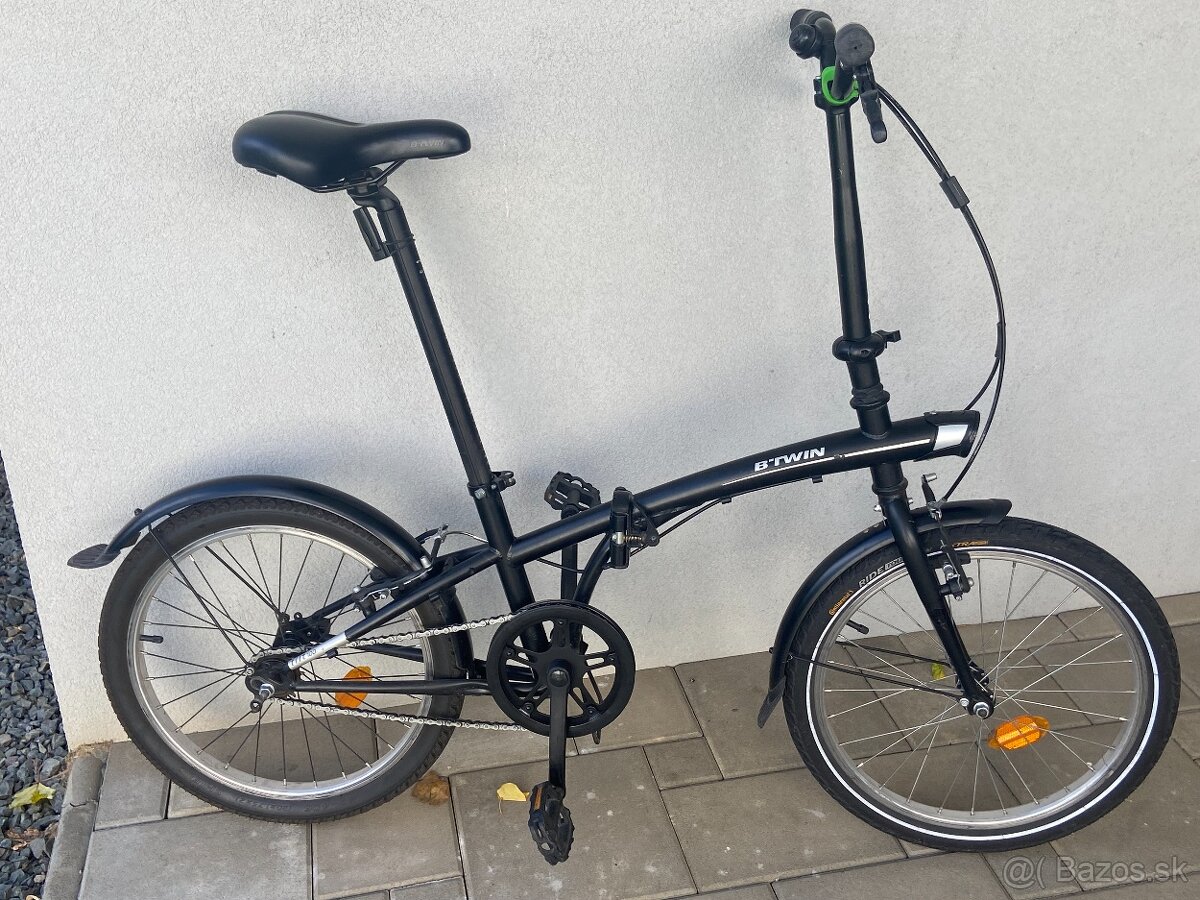 Predám zachovalý skladací bicykel B-twin tilt 100