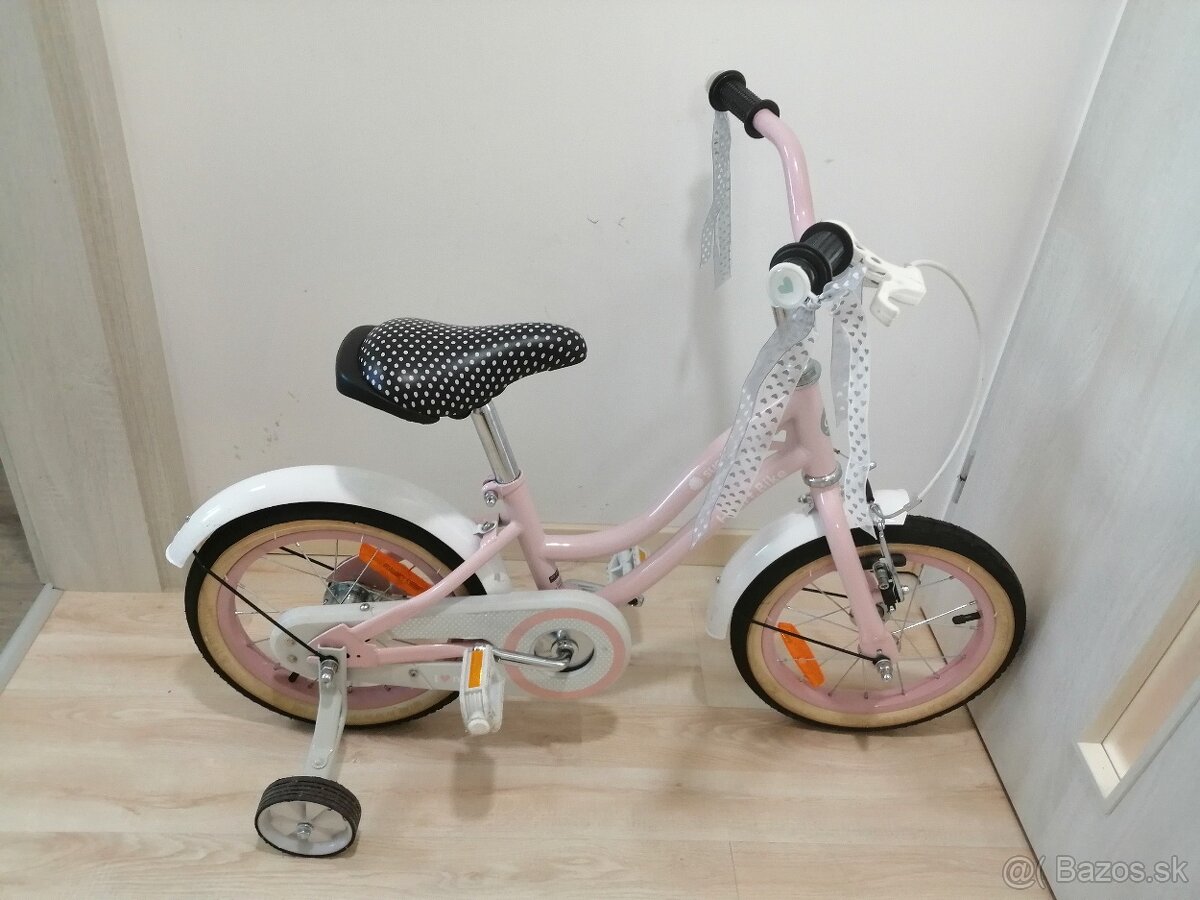 Ružový bicykel 14-REZERVOVANÝ