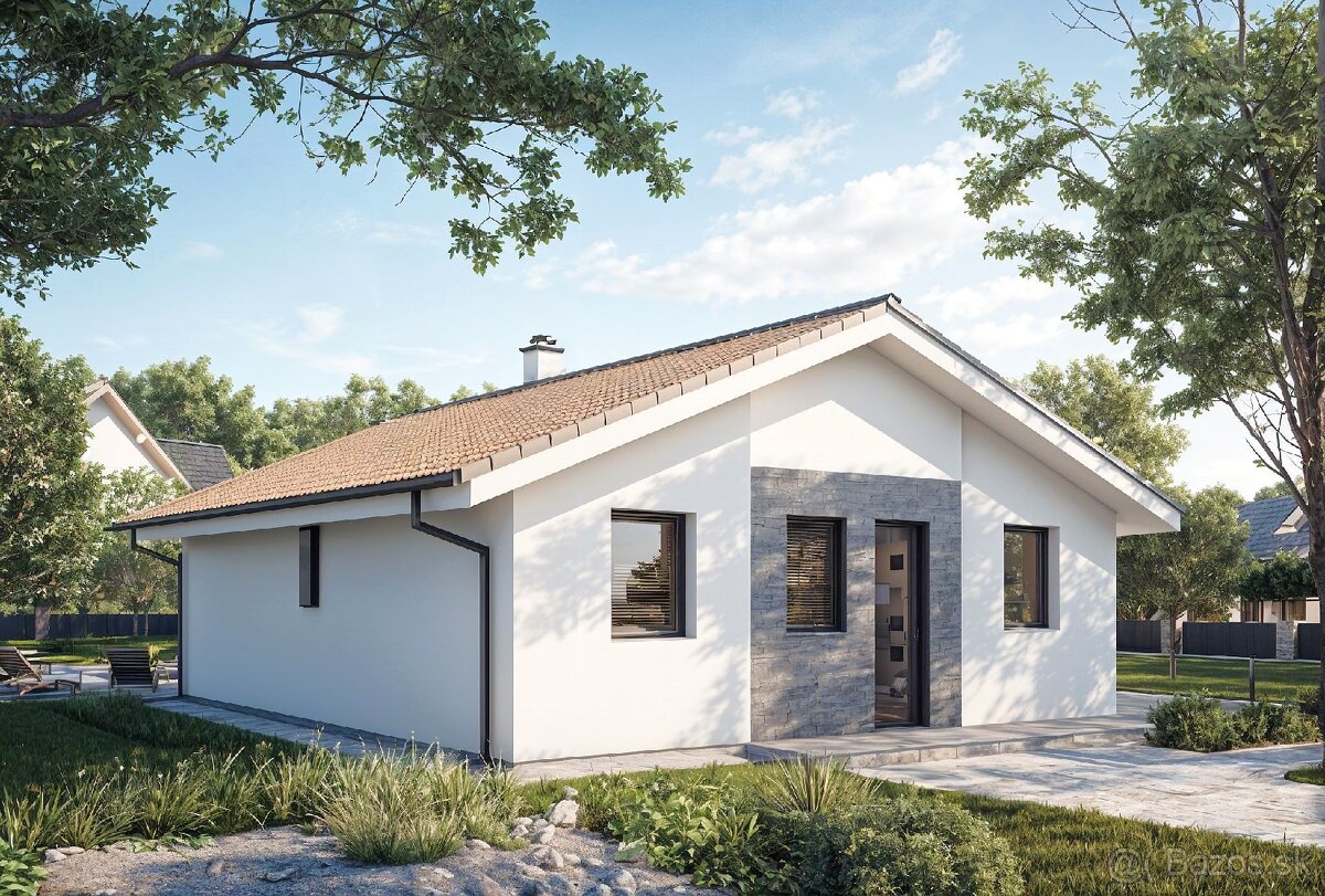 1 Paré Projekt Rodinneho domu 97m² bungalov.