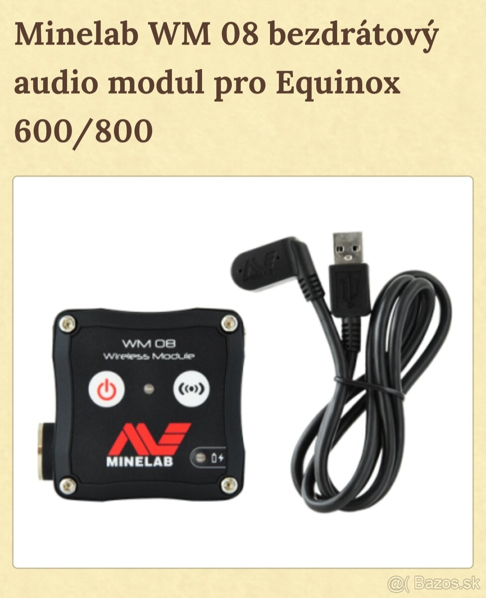 Detektor Kovov Minelab Equinox-Audio modul