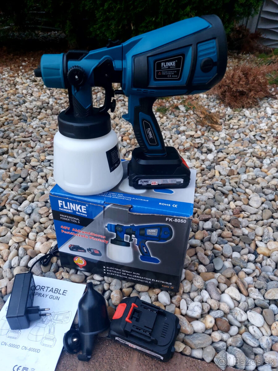 Akumulátorová pištoľ na maľovanie+2x aku