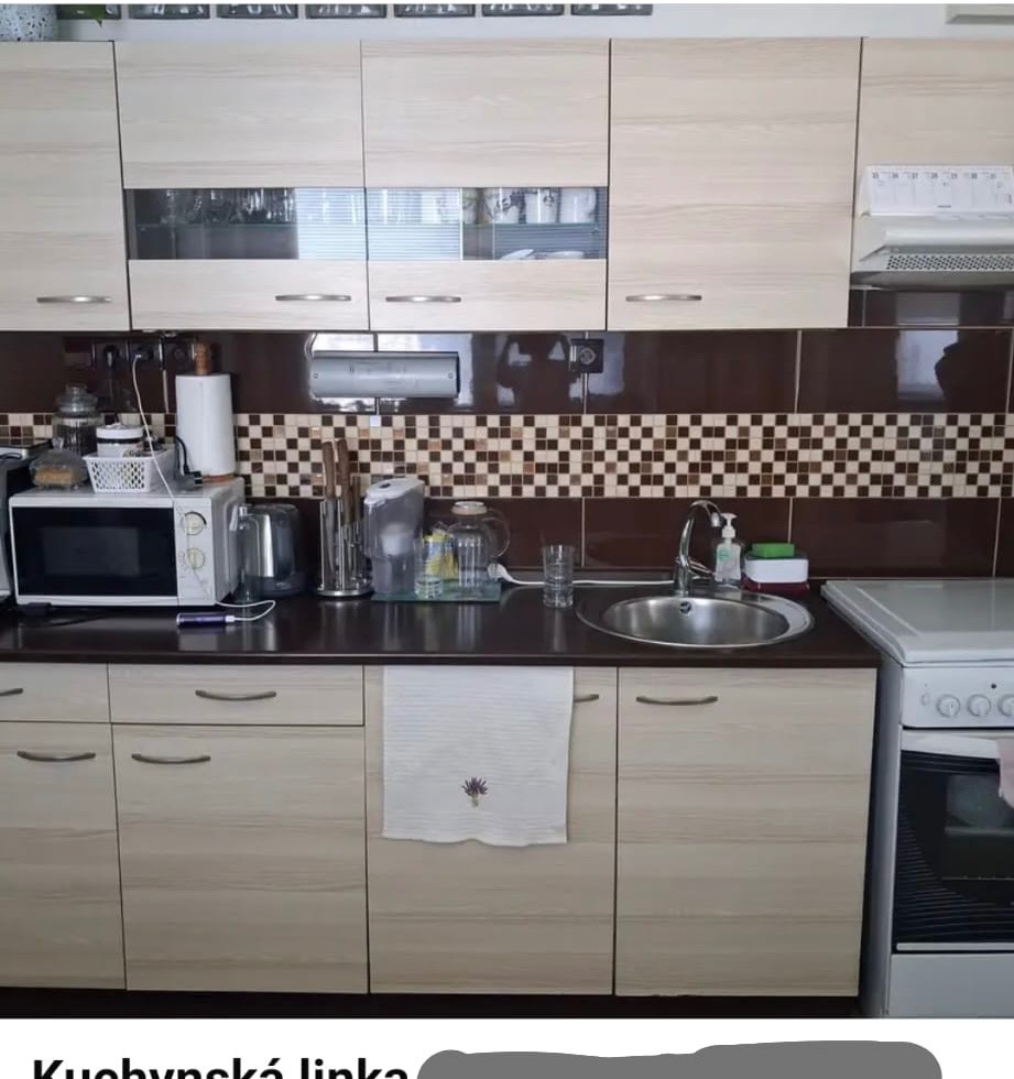 Kuchynska linka v rozobratom stave