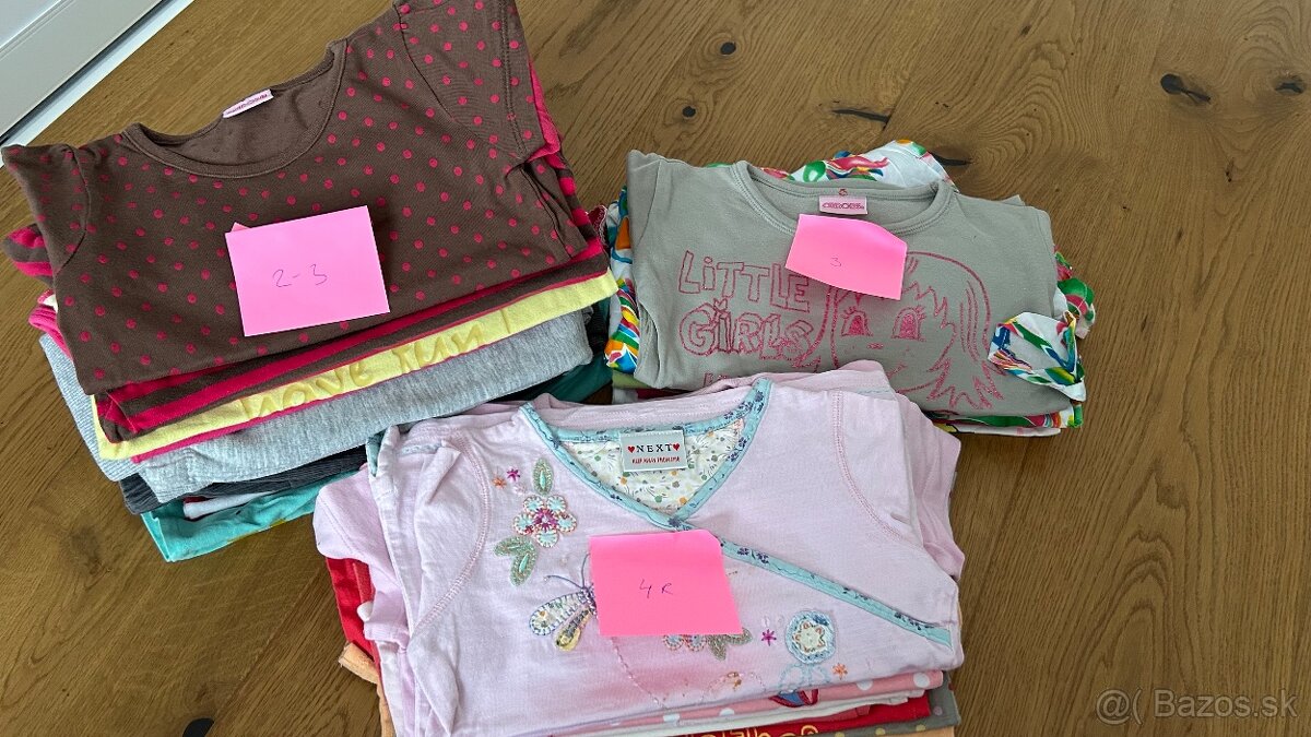 balik oblecenia 2-4 roky dievcatko