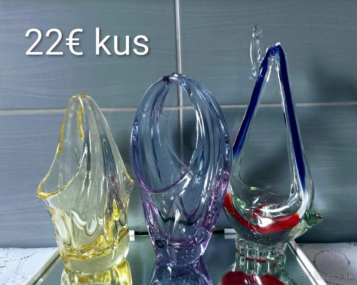 Hutné sklo - košíky