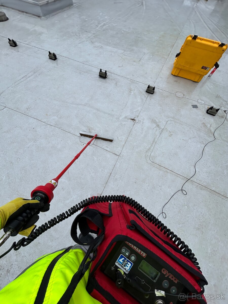 Iskrová skúška, diagnostika plochej strechy