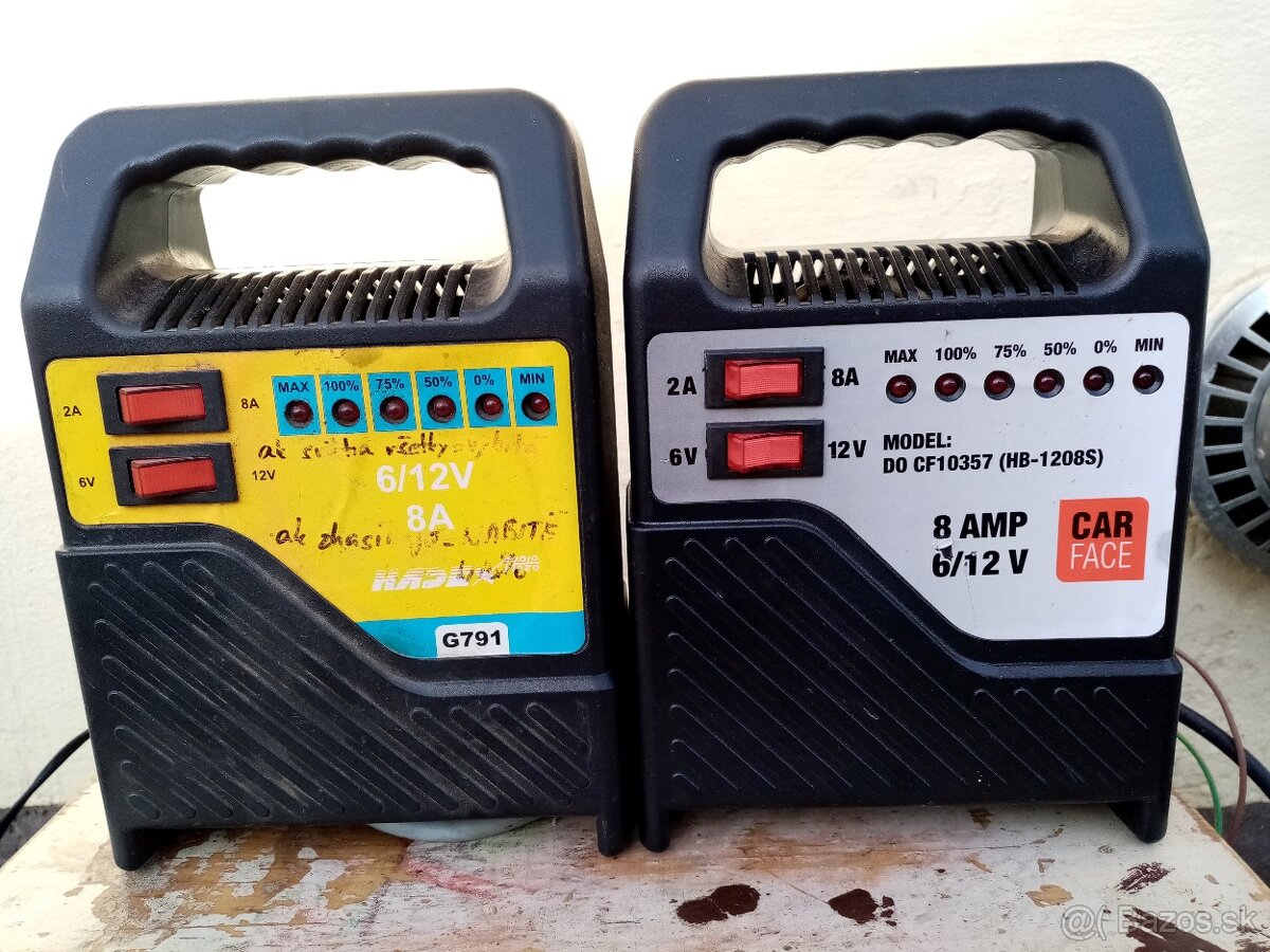 Nabijačky autobaterii 6v 12v