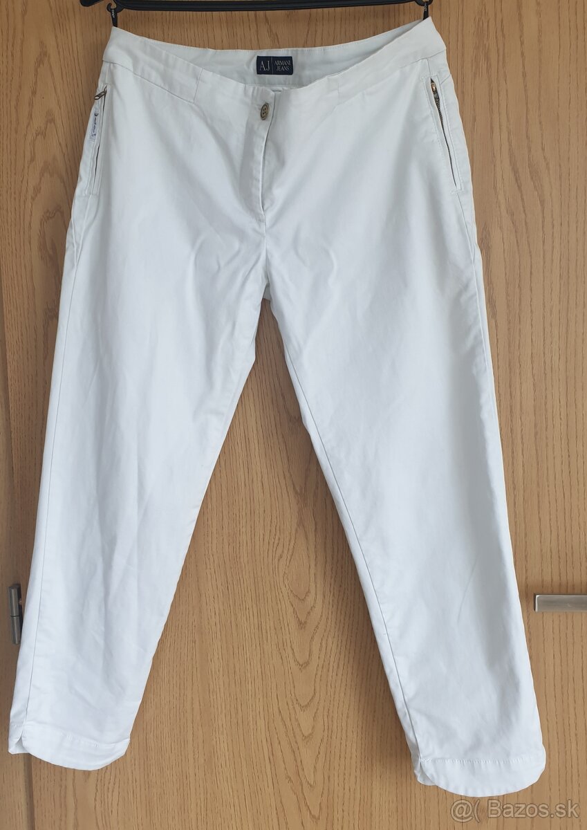 Biele nohavice Armani