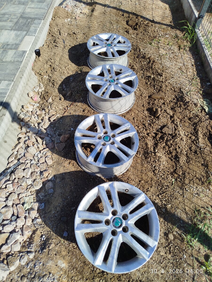 Disky elektrony škoda  5x100 R16