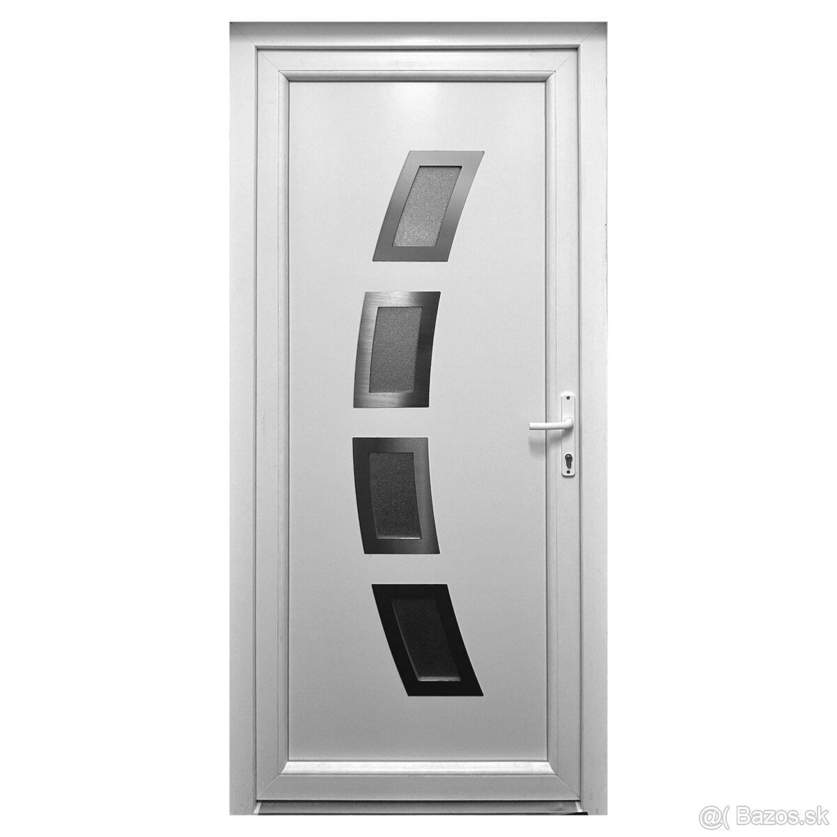 Biele PVC vchodové dvere + dovoz