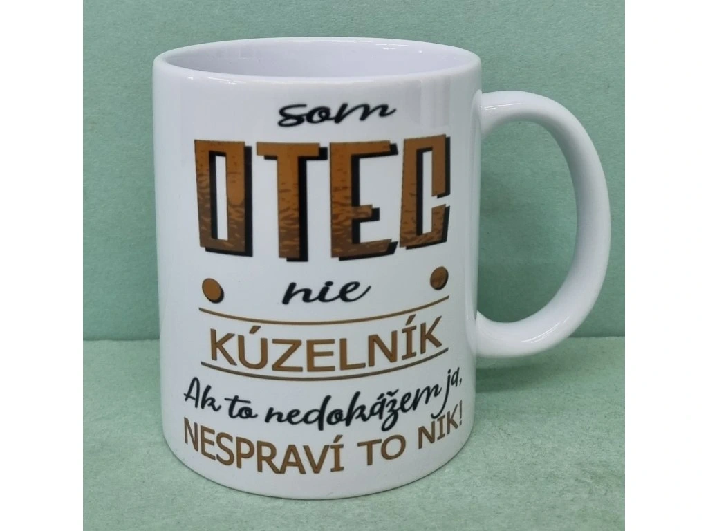 Hrnček keramický s potlačou Som otec, nie kúzelník