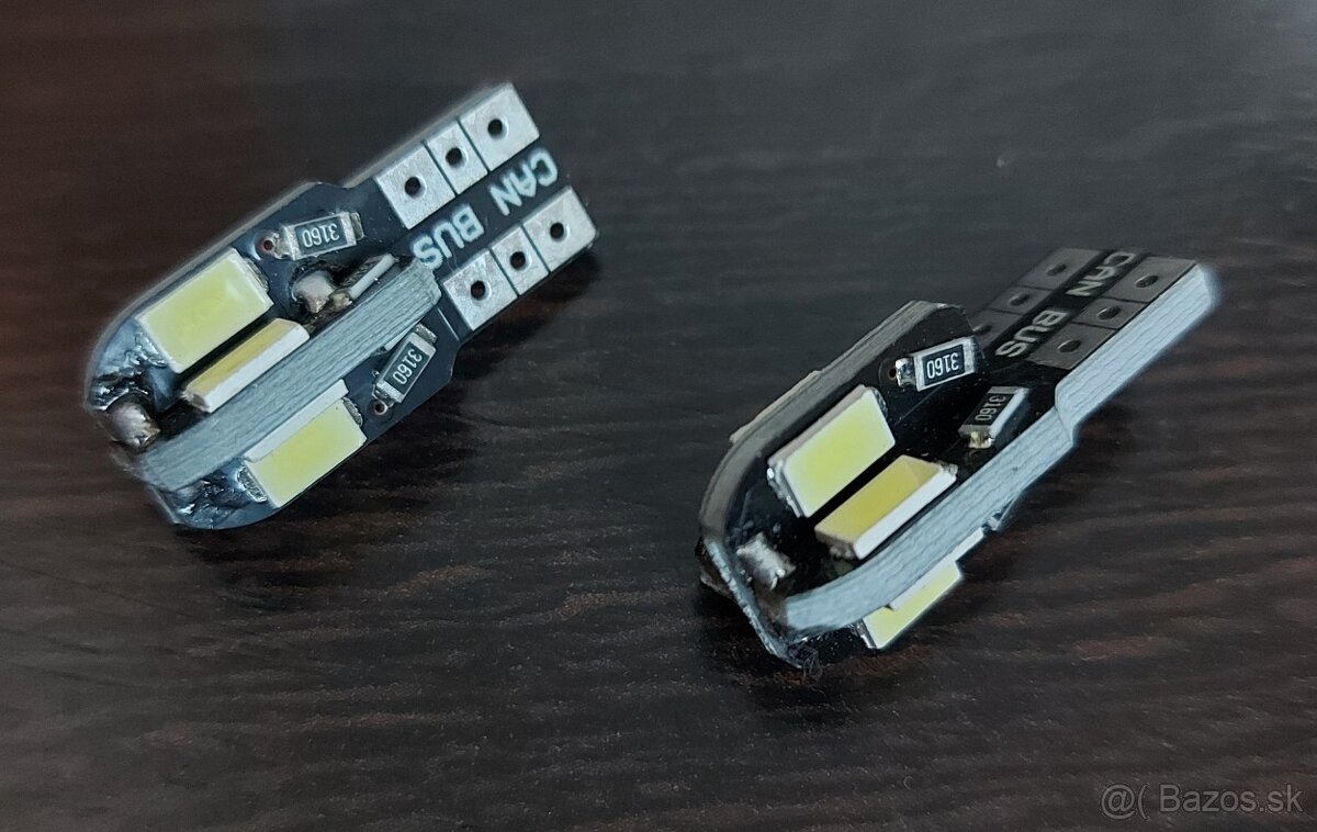 LED žiarovky W5W T10 studená biela
