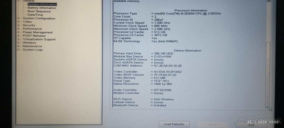 Dell Latitude E6520