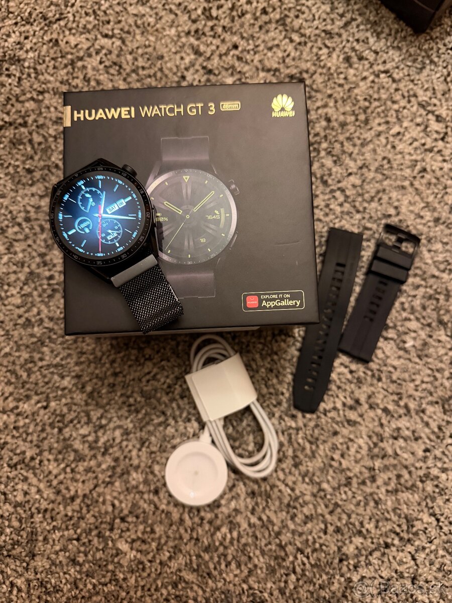 Predám Huawei Watch GT3 Black Stainless Steel