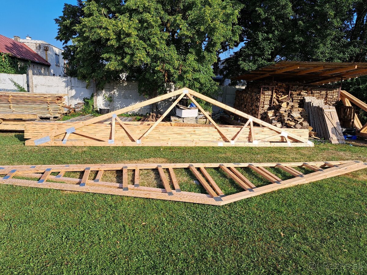 Predám nové drevené väzníky 5 ks