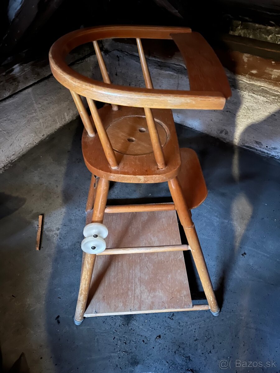 Stara retro detska stolicka/stolik