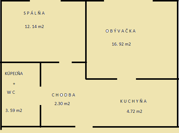 2 garsónka Stavbárska