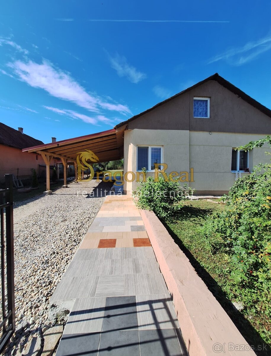 ZĽAVA 3.000,-€ - Rodinný dom s pozemkom 2222m2 - DRAHŇOV