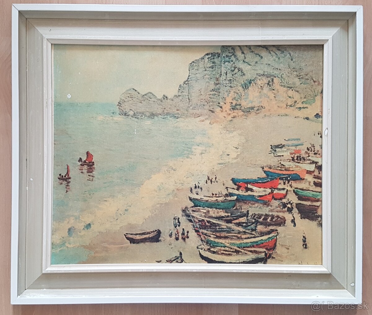 Claude Monet - pobrežie Étreta, preglejka