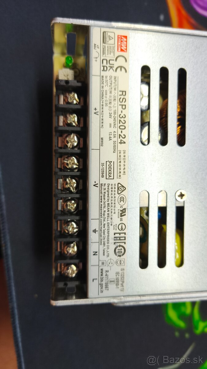 Predam spinany zdroj 24V - 13,4A Mean Well