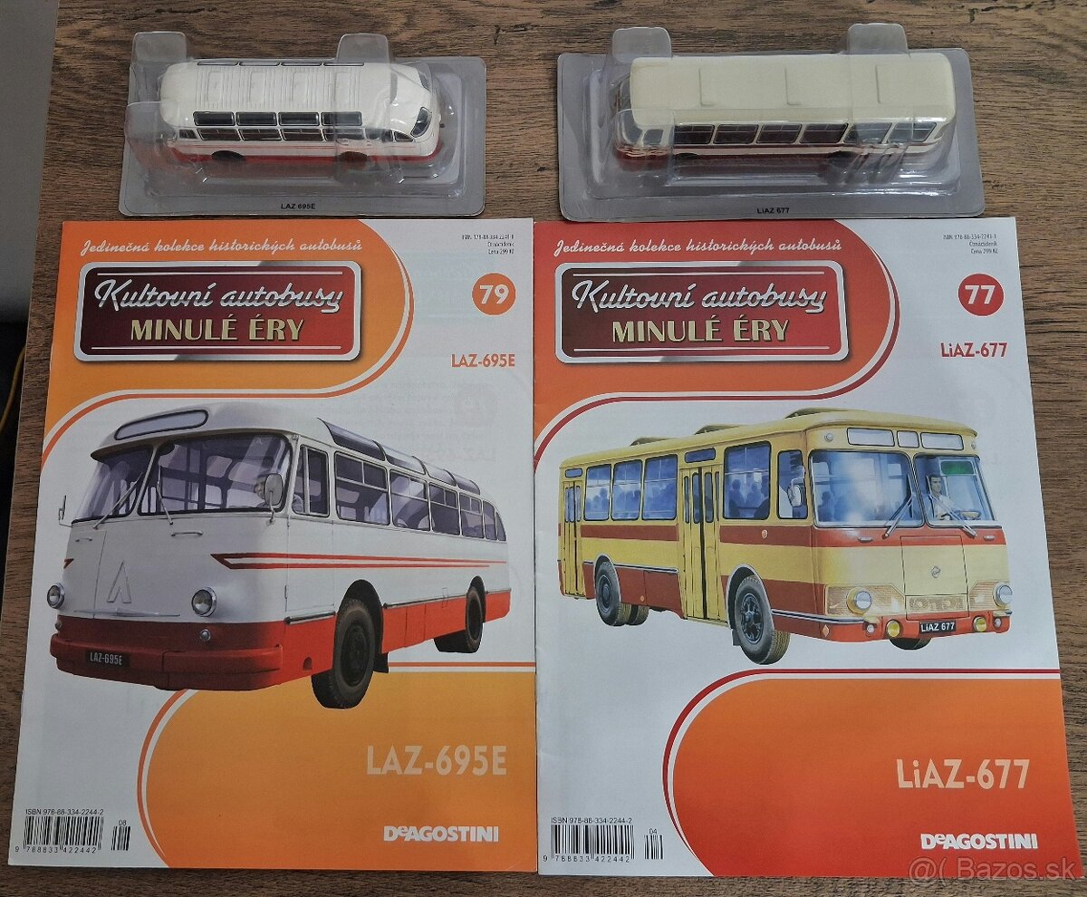 Modely LAZ 695E, LiAZ 677, 1:72 autobusy DeAgostini