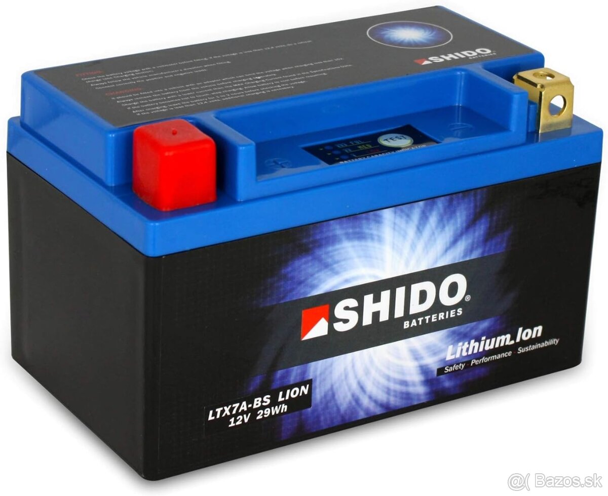 batéria Shido LTX7A-BS 12V lítium-iónová
