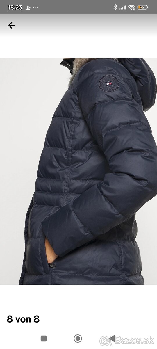Dámska páperová zimná bunda TOMMY HILFIGER -veľ. XS