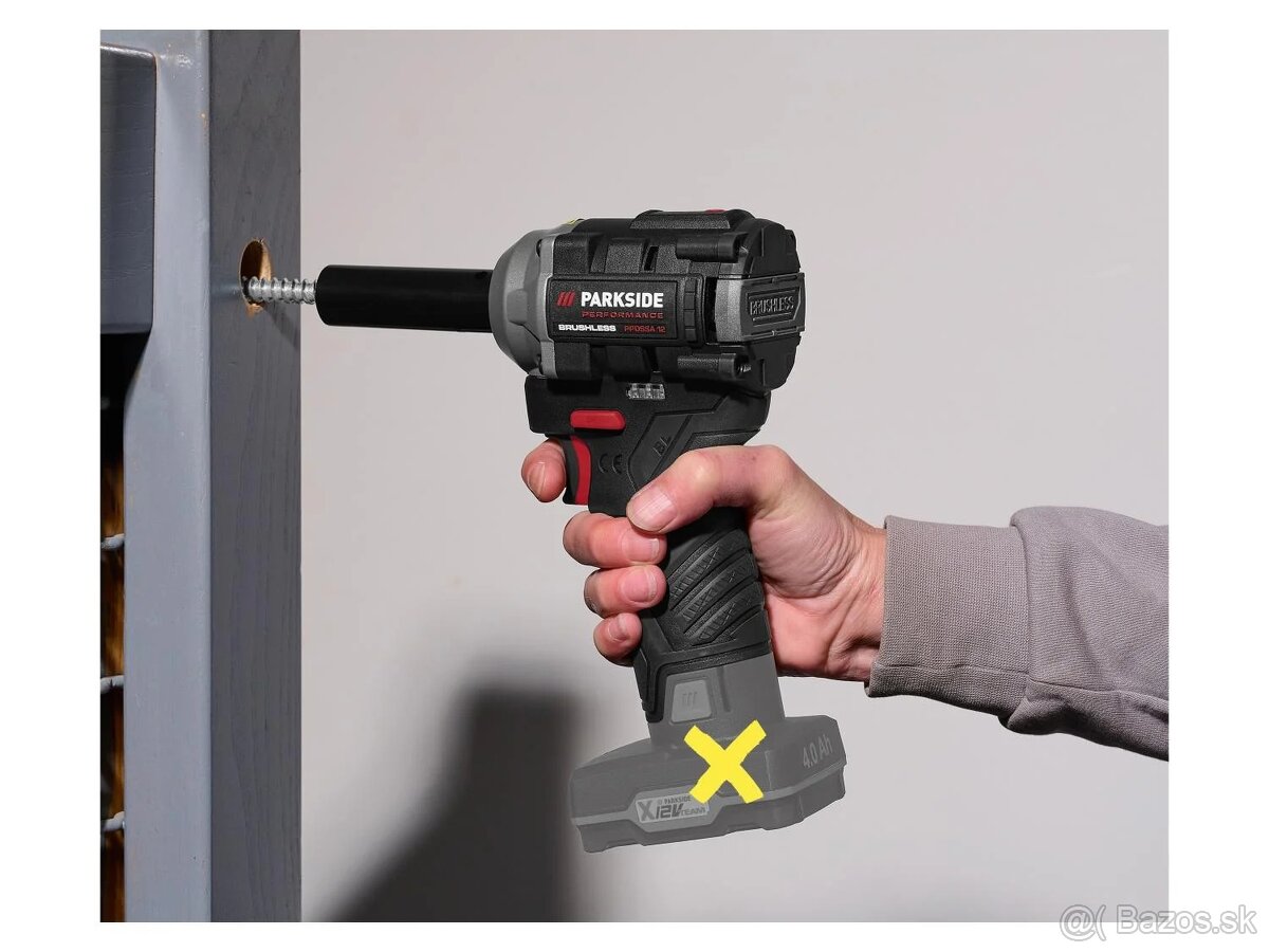 Aku rázový uťahovák parkside performance 12v