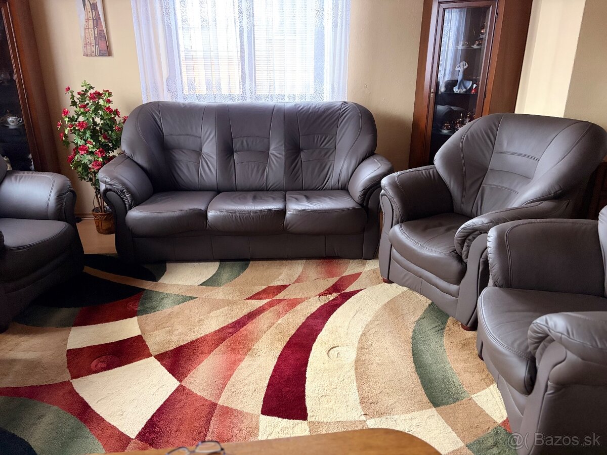 Kožená sedacia súprava