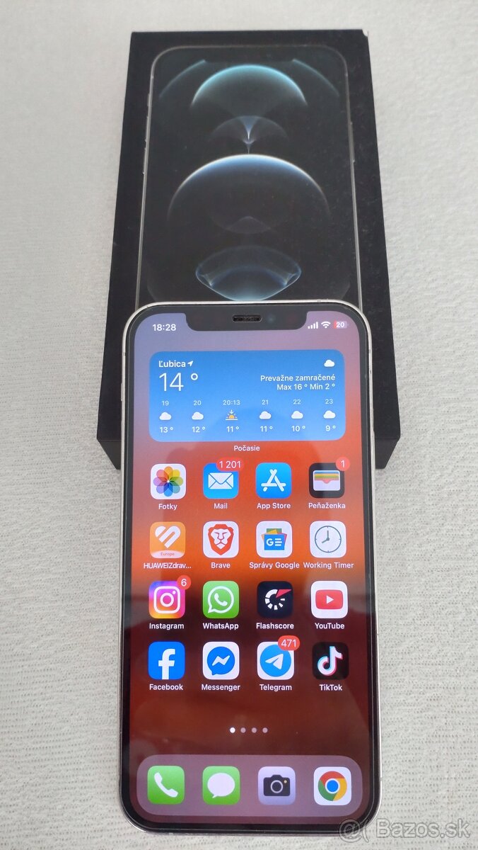 Predám/Vymením iPhone 12 Pro 128gb White