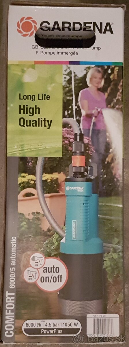 GARDENA 6000/5 automatic ponorné tlakové čerpadlo