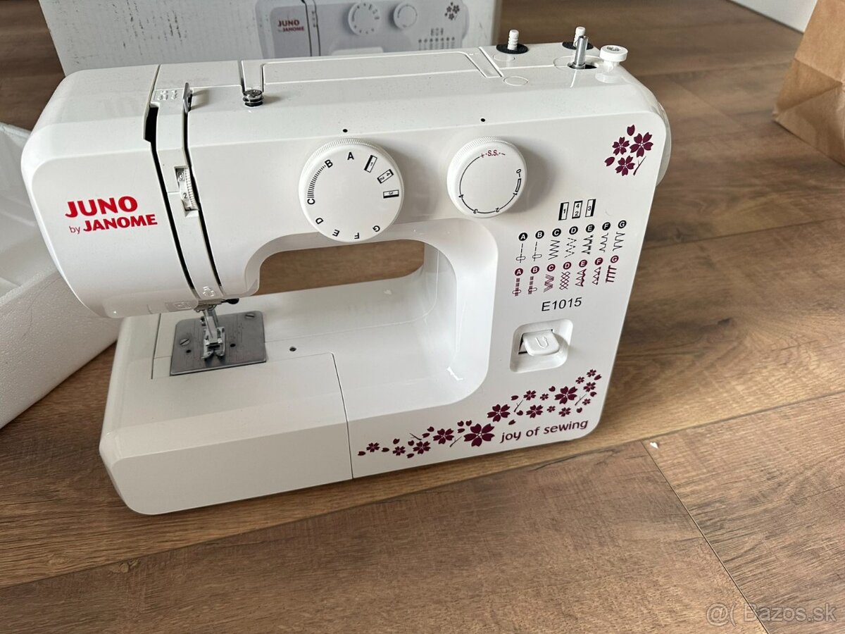 Šijací stroj JANOME JUNO E1015 ako novy.
