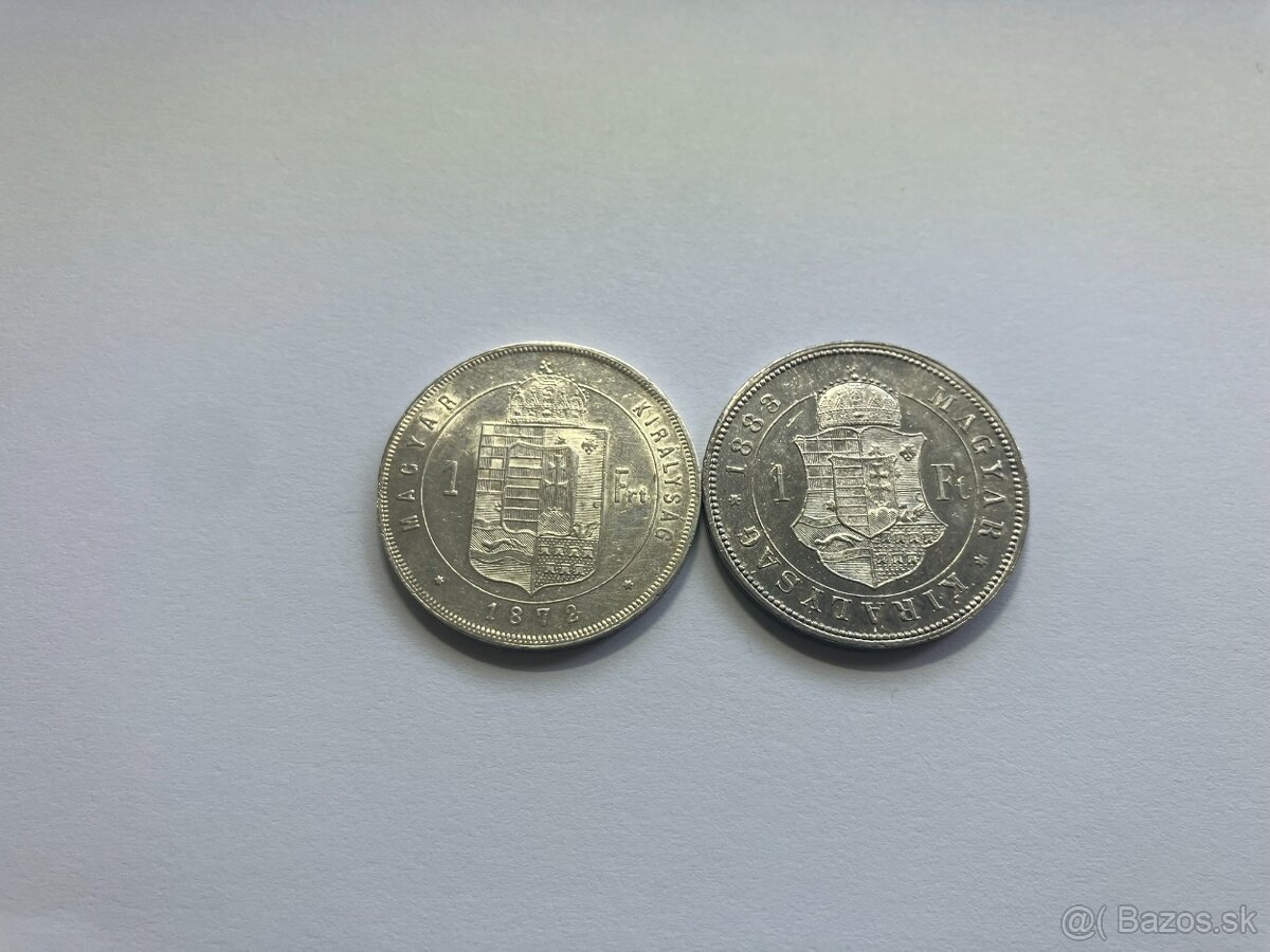 Rakúsko Uhorsko 1 zlatníky forint florint - strieborné mince