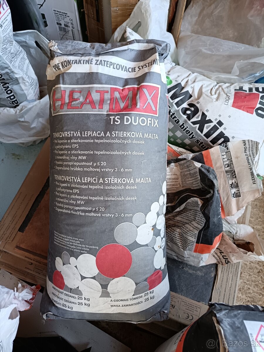 Predám stierkovu maltu.HEATMIX
