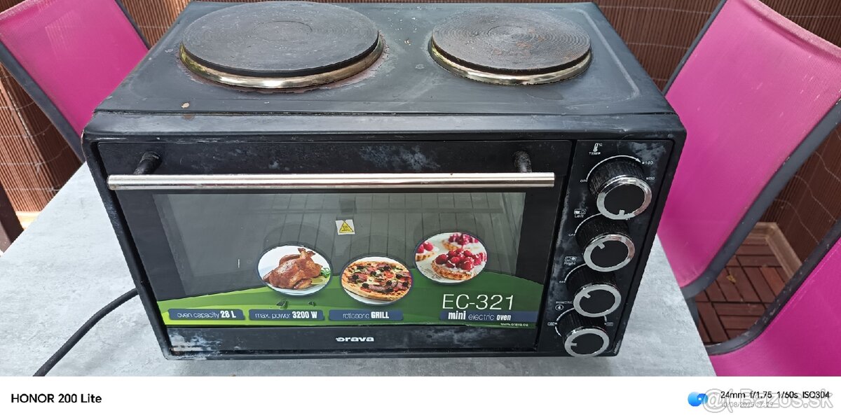 Elektricky sporak s grilom orava