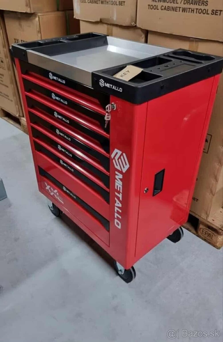 METALLO Professional Tools – Dielenský vozík XXL s kompletno