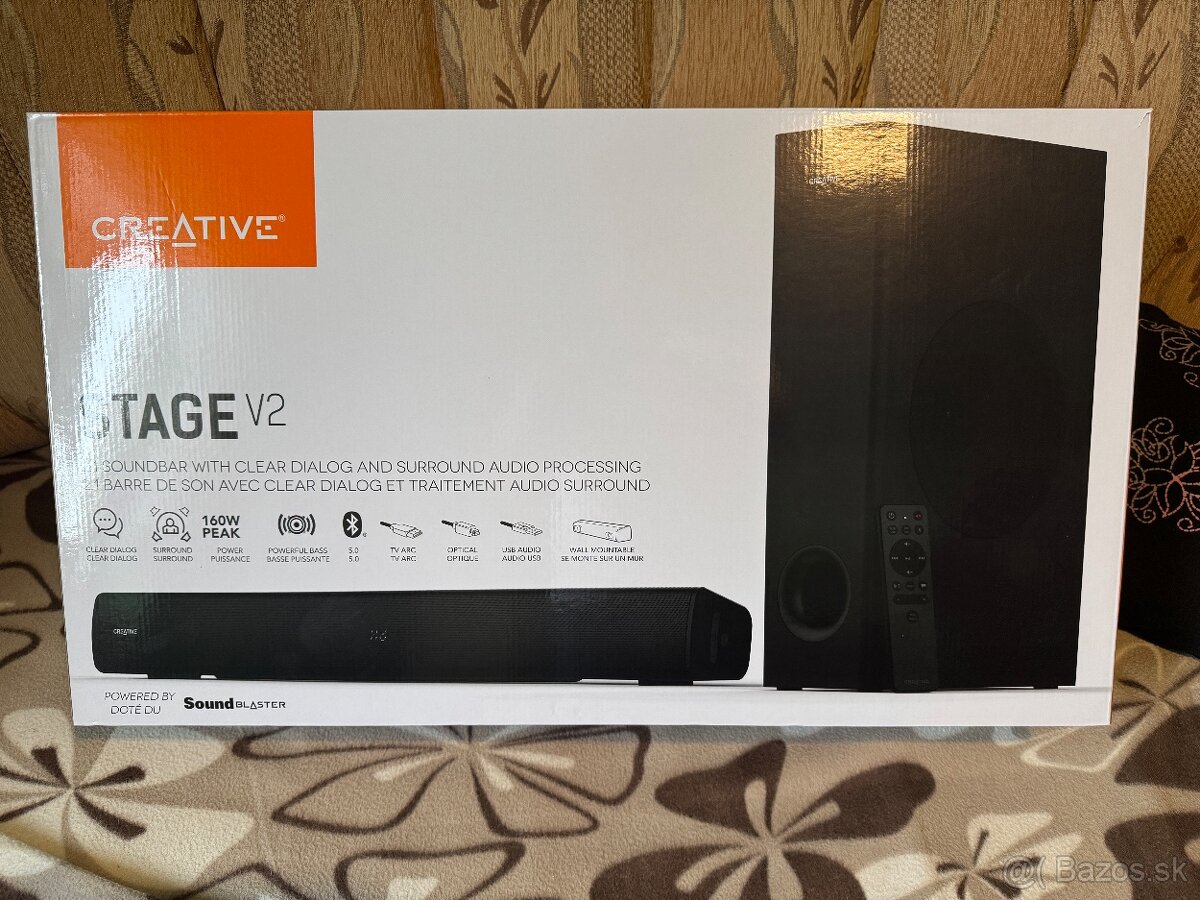 Predám Soundbar 2.1 Creative Stage V2