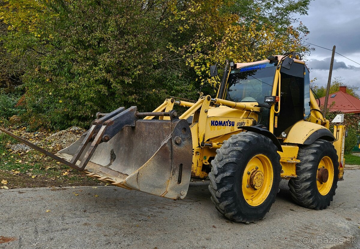 Traktorbager Komatsu s TP a ŠPZ