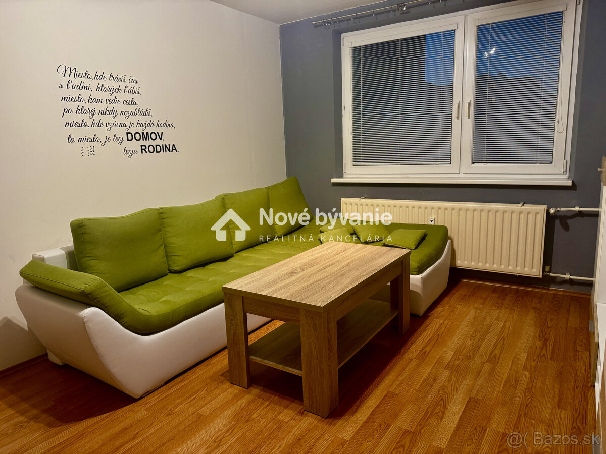 Útulný 3-izbový byt na prenájom – Sídlisko Mier, SNV