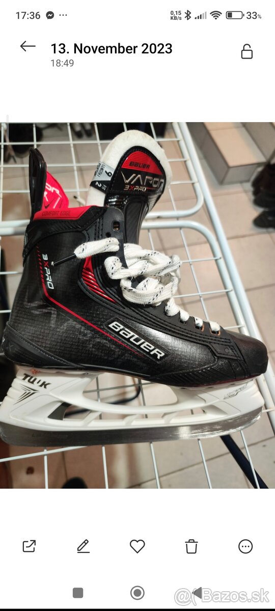 Predám korčule Bauer Vapor 3XPro