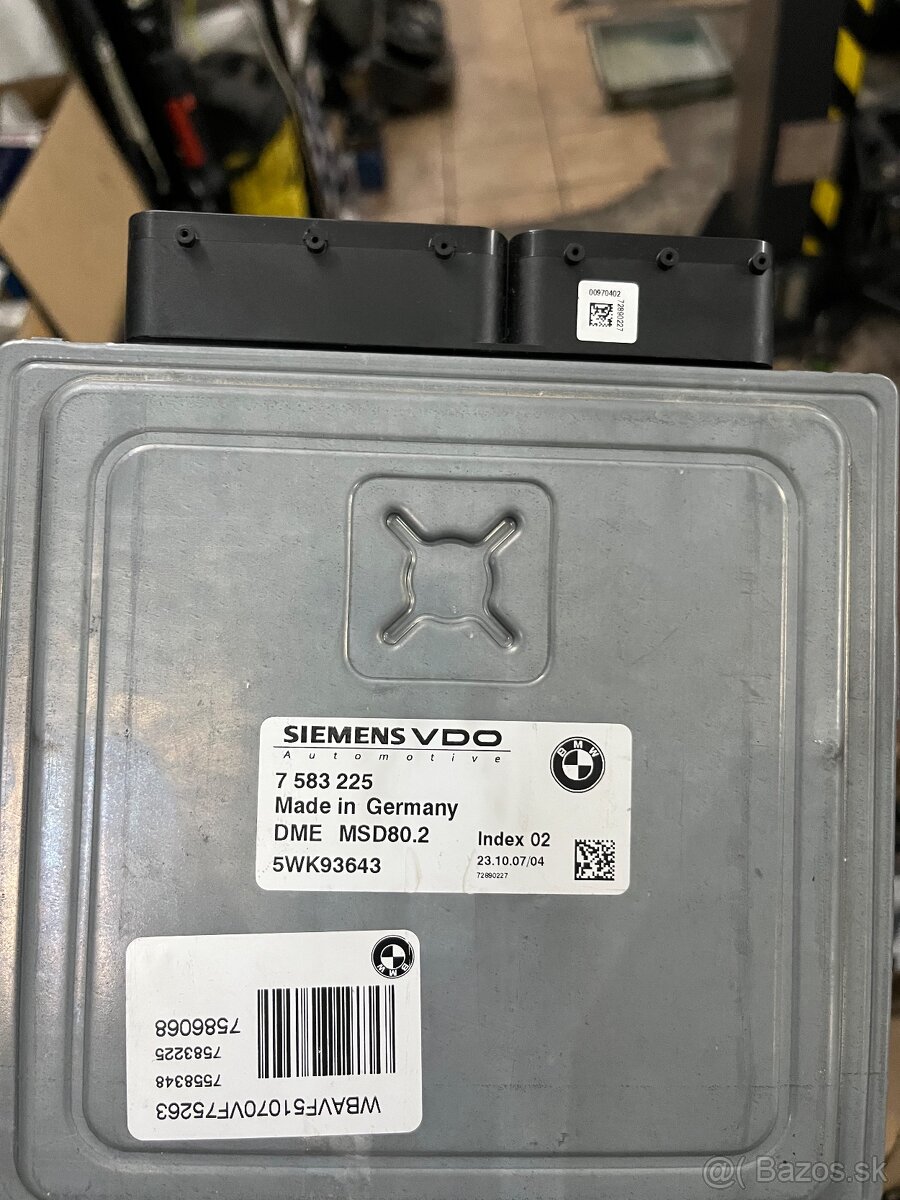 BMW RJ motora DME DDE