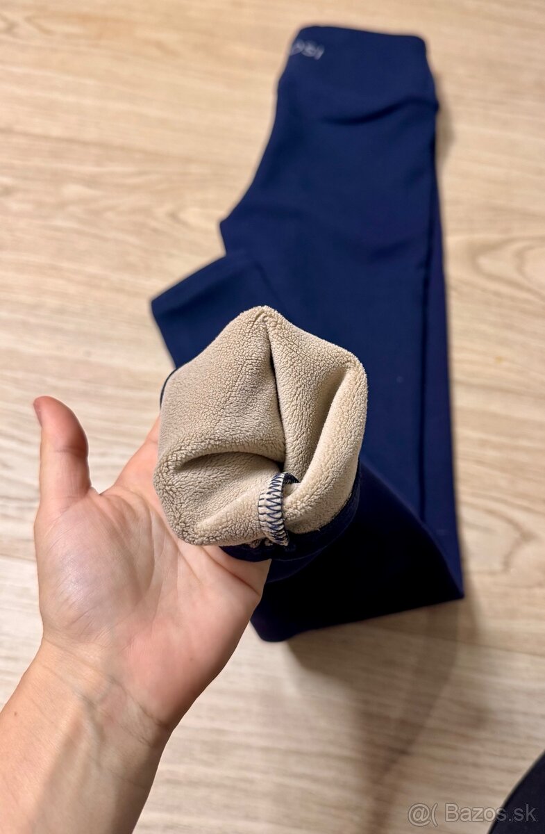 Zateplené legíny Lelosi, tmavomodré L