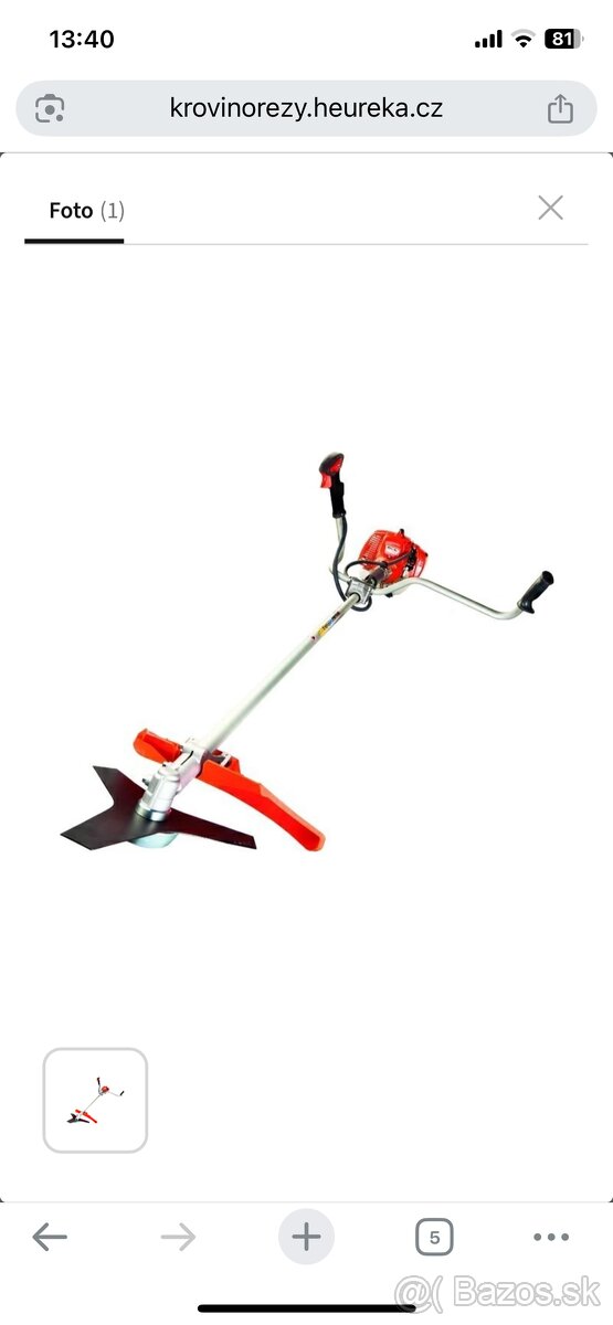 Predam krovinorez na náhradné diely