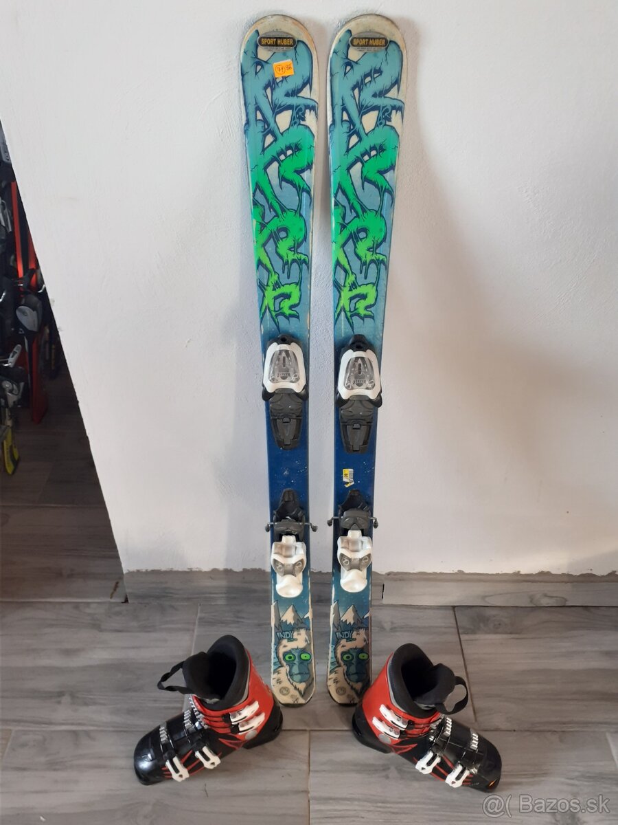 Predám detské lyže k2 indy