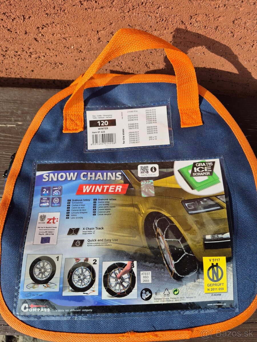 Snehové reťaze veľkosť 120