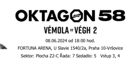 Oktagon 58 Eden / Vegh vs Vemola 2. + Poistenie