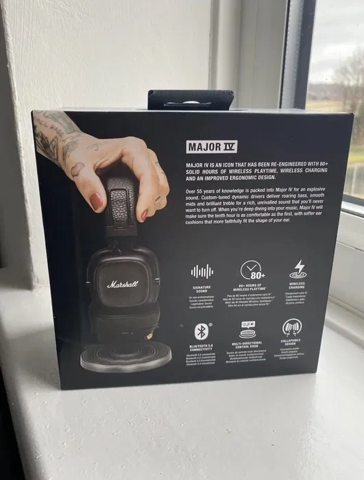 Slúchadlá Marshall. Slúchadlá Marshall Major IV Bluetooth či