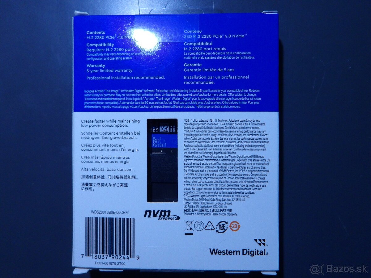 Predam WD SN580 2TB