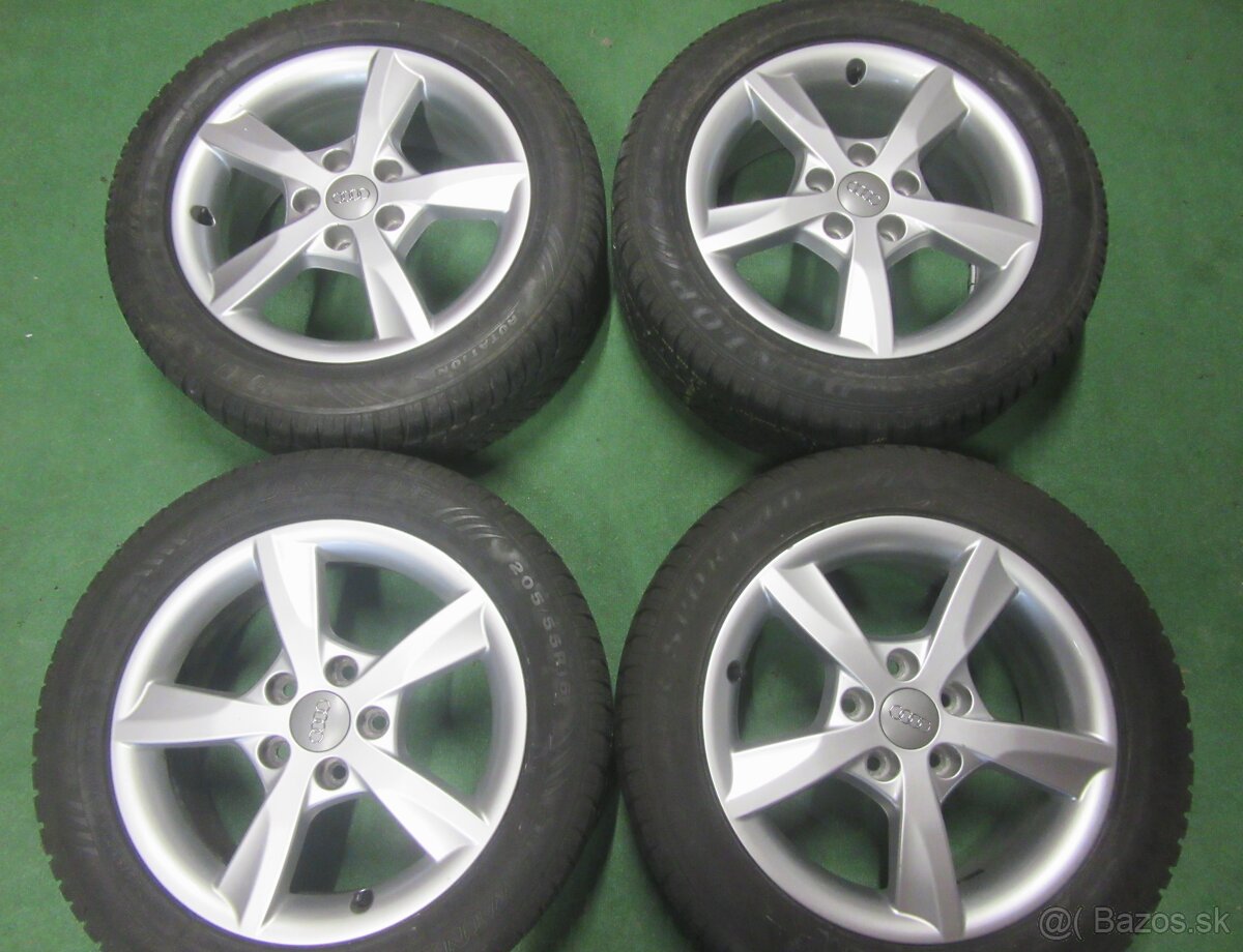 R16 Zimná sada AUDI A3 rozteč 5x112 205/55R16 DUNLOP 4D