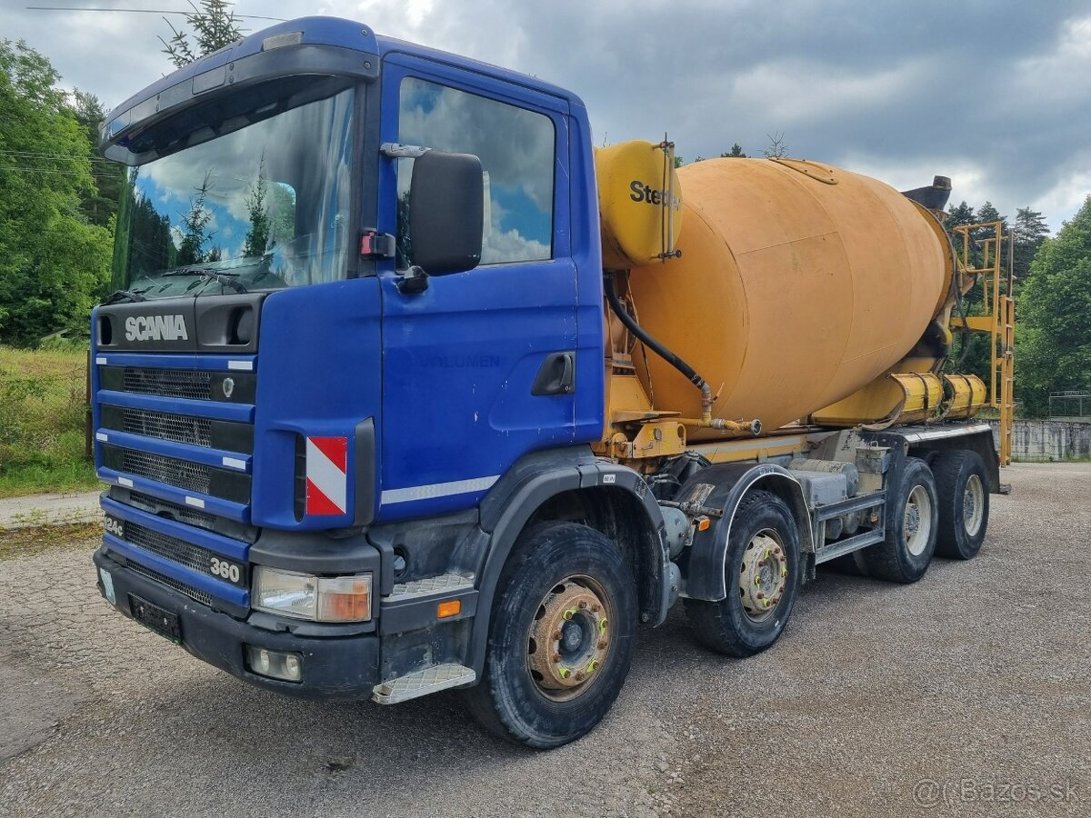Scania R 124 CB8X4HZ 360 mixer